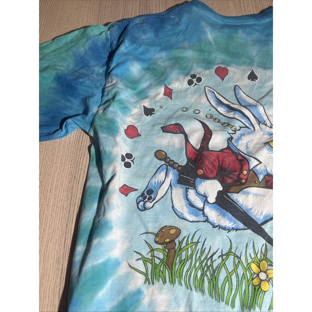 Vtg 2003 Liquid Blue Alice In Wonderland Tie Dye Shirt Brian Fox Caterpillar M - Picture 16 of 16